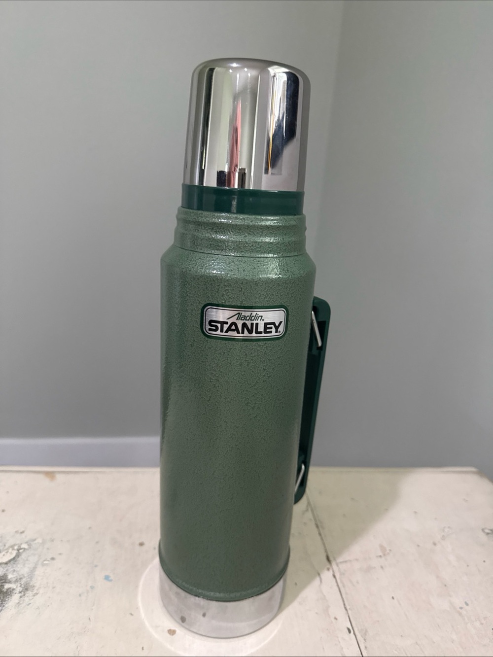 Stanley Heritage Classic Vacuum Bottle with Handle 1.1 Qt | Wide Mouth W/Leakpro